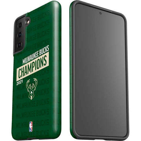NBA Milwaukee Bucks 2021 Champions Galaxy S21 FE Pro Case