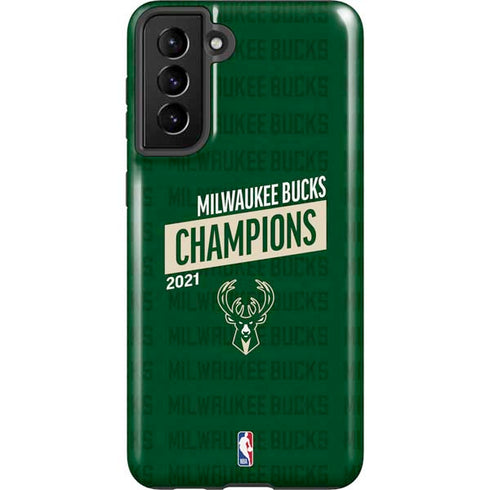 NBA Milwaukee Bucks 2021 Champions Galaxy S21 Plus 5G Pro Case