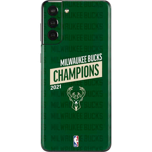 NBA Milwaukee Bucks 2021 Champions Galaxy S21 Plus 5G Skin