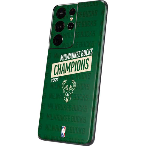 NBA Milwaukee Bucks 2021 Champions Galaxy S21 Ultra 5G Skin