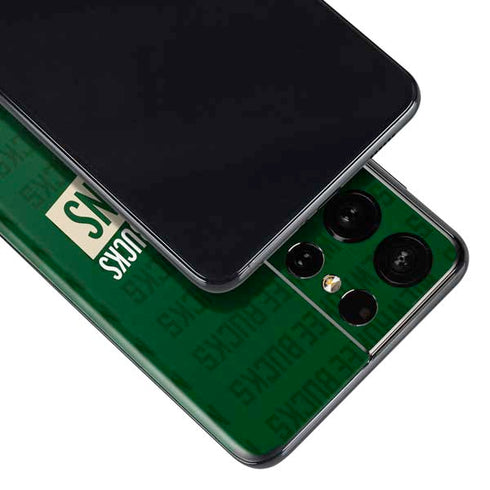 NBA Milwaukee Bucks 2021 Champions Galaxy S21 Ultra 5G Skin