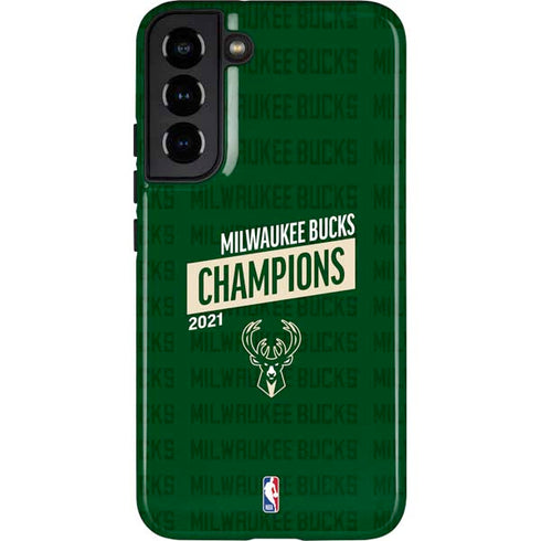 NBA Milwaukee Bucks 2021 Champions Galaxy S22 Plus Pro Case