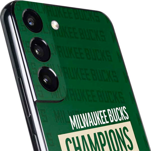 NBA Milwaukee Bucks 2021 Champions Galaxy S22 Plus Skin