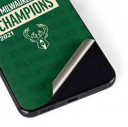 NBA Milwaukee Bucks 2021 Champions Galaxy S22 Plus Skin