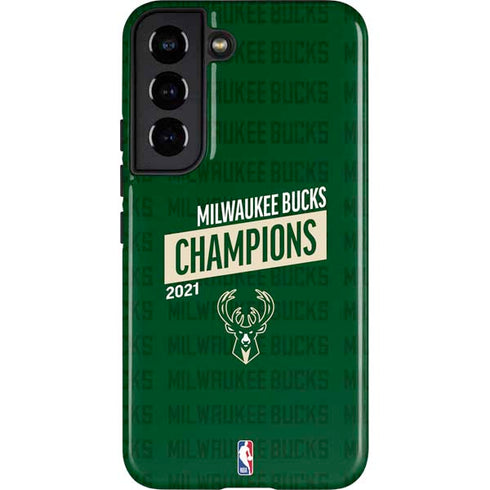 NBA Milwaukee Bucks 2021 Champions Galaxy S22 Pro Case