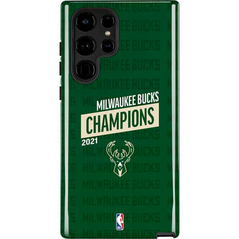 NBA Milwaukee Bucks 2021 Champions Galaxy S22 Ultra Pro Case