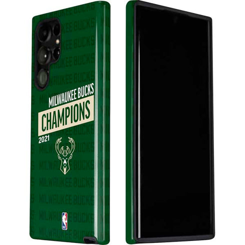 NBA Milwaukee Bucks 2021 Champions Galaxy S22 Ultra Pro Case