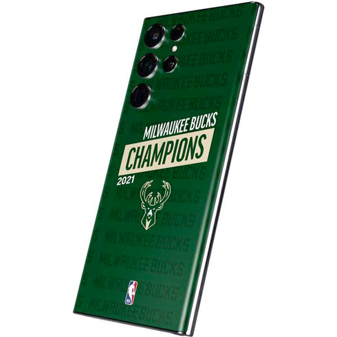 NBA Milwaukee Bucks 2021 Champions Galaxy S22 Ultra Skin