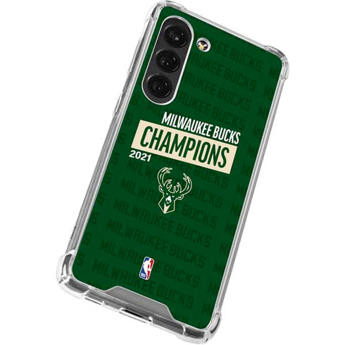 NBA Milwaukee Bucks 2021 Champions Galaxy S23 Clear Case