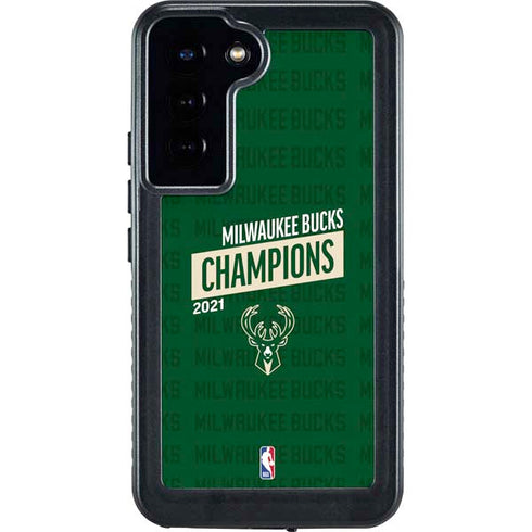 NBA Milwaukee Bucks 2021 Champions Galaxy S23 Plus Waterproof Case