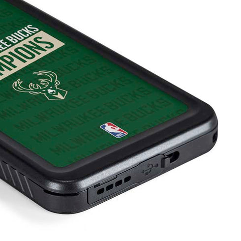 NBA Milwaukee Bucks 2021 Champions Galaxy S23 Plus Waterproof Case