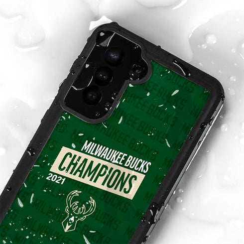 NBA Milwaukee Bucks 2021 Champions Galaxy S23 Plus Waterproof Case