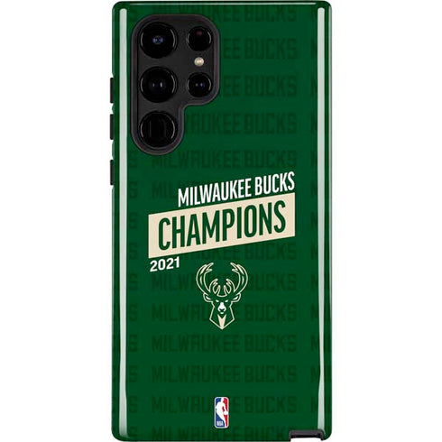 NBA Milwaukee Bucks 2021 Champions Galaxy S24 Ultra Impact Case