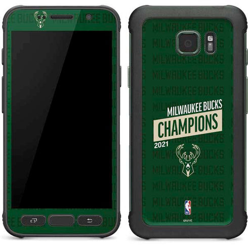 NBA Milwaukee Bucks 2021 Champions Galaxy S7 Active Skin