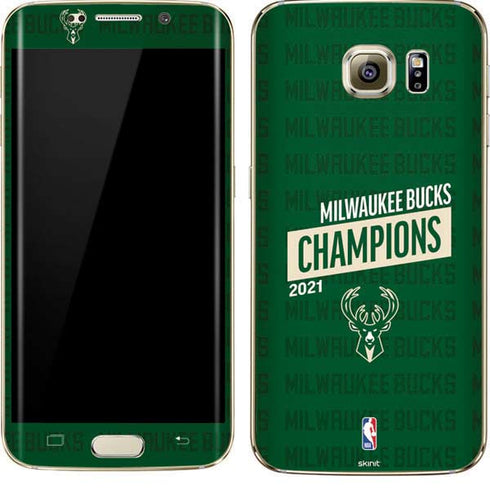 NBA Milwaukee Bucks 2021 Champions Galaxy S7 Edge Skin