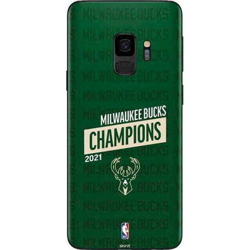 NBA Milwaukee Bucks 2021 Champions Galaxy S9 Skin