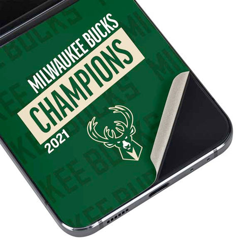 NBA Milwaukee Bucks 2021 Champions Galaxy Z Flip5 5G Skin