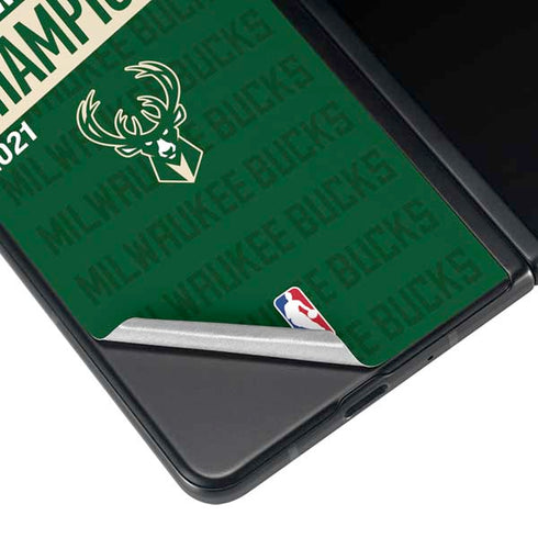 NBA Milwaukee Bucks 2021 Champions Galaxy Z Fold4 5G Skin