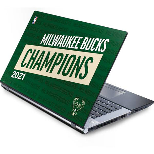 NBA Milwaukee Bucks 2021 Champions Generic Laptop Skin