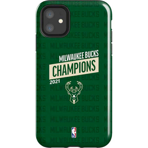 NBA Milwaukee Bucks 2021 Champions iPhone 11 Impact Case