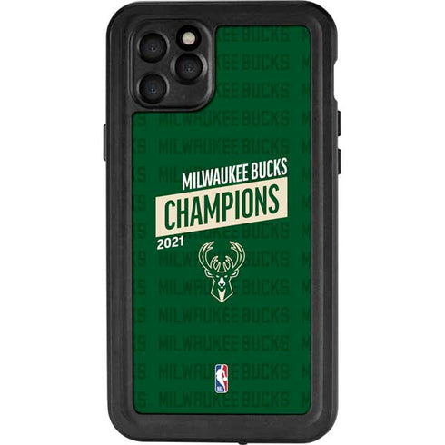 NBA Milwaukee Bucks 2021 Champions iPhone 11 Pro Max Waterproof Case