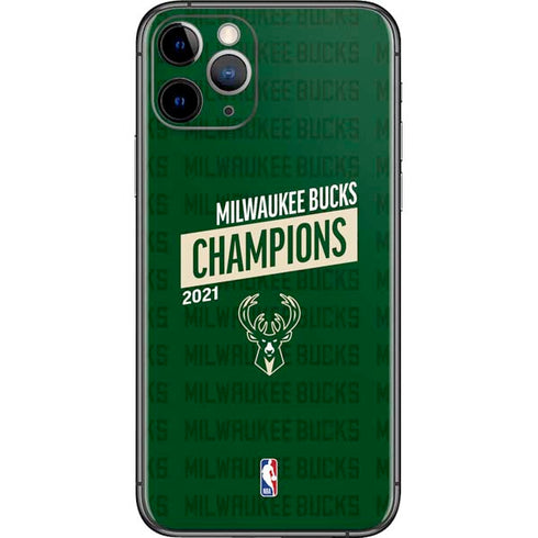 NBA Milwaukee Bucks 2021 Champions iPhone 11 Pro Skin