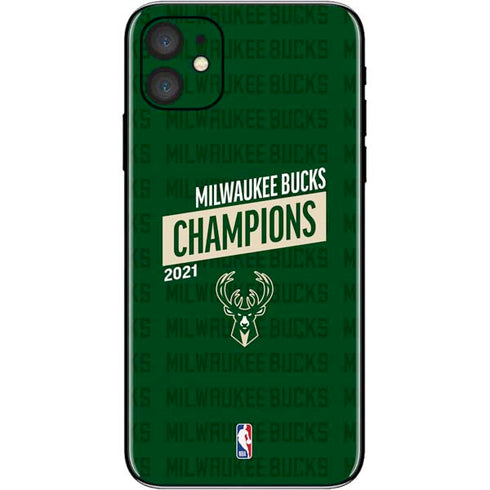NBA Milwaukee Bucks 2021 Champions iPhone 11 Skin