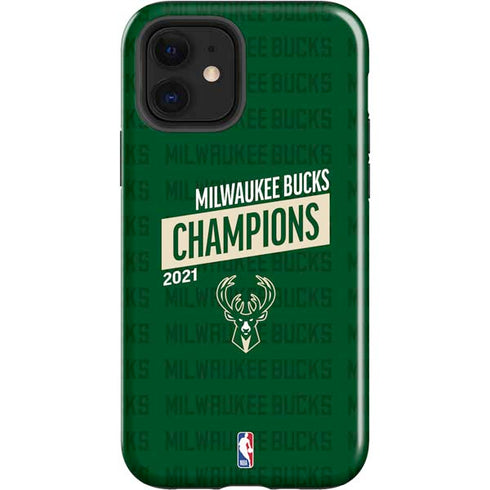 NBA Milwaukee Bucks 2021 Champions iPhone 12 Impact Case