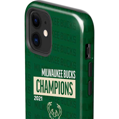 NBA Milwaukee Bucks 2021 Champions iPhone 12 Impact Case
