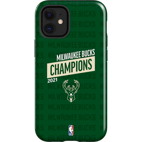 NBA Milwaukee Bucks 2021 Champions iPhone 12 Mini Impact Case