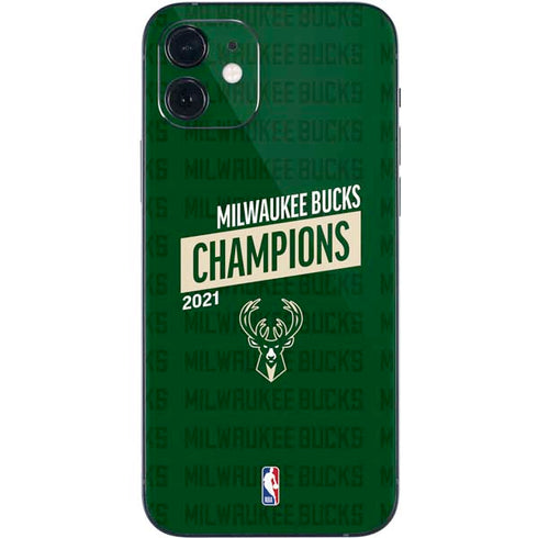 NBA Milwaukee Bucks 2021 Champions iPhone 12 Mini Skin