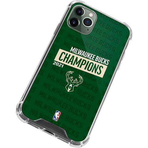 NBA Milwaukee Bucks 2021 Champions iPhone 12 Pro Clear Case