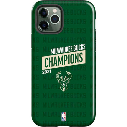 NBA Milwaukee Bucks 2021 Champions iPhone 12 Pro Impact Case