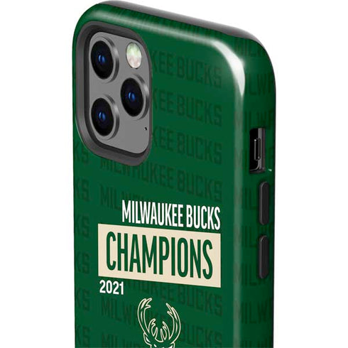 NBA Milwaukee Bucks 2021 Champions iPhone 12 Pro Impact Case