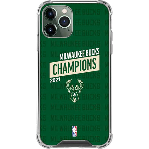 NBA Milwaukee Bucks 2021 Champions iPhone 12 Pro Max Clear Case