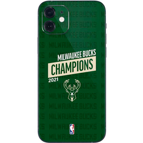NBA Milwaukee Bucks 2021 Champions iPhone 12 Skin
