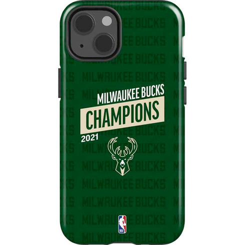 NBA Milwaukee Bucks 2021 Champions iPhone 13 Impact Case