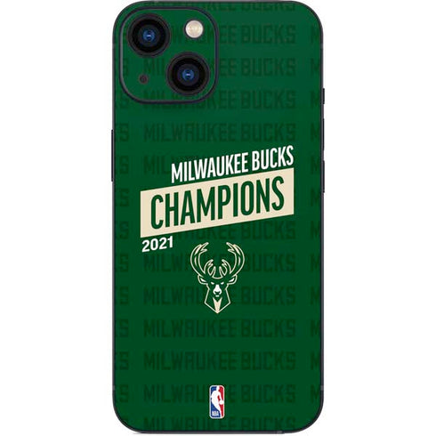 NBA Milwaukee Bucks 2021 Champions iPhone 13 Mini Skin