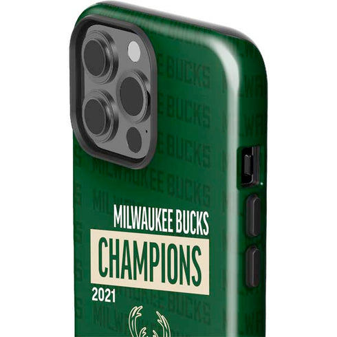 NBA Milwaukee Bucks 2021 Champions iPhone 13 Pro Max Impact Case