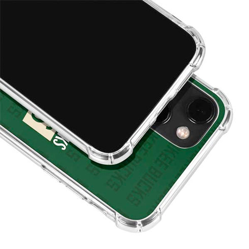 NBA Milwaukee Bucks 2021 Champions iPhone 14 Plus Clear Case