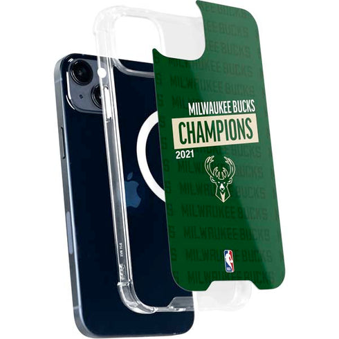 NBA Milwaukee Bucks 2021 Champions iPhone 15 Plus MagSafe Case
