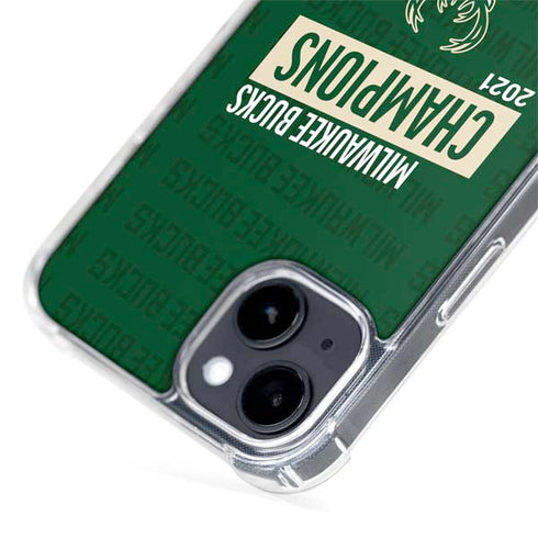 NBA Milwaukee Bucks 2021 Champions iPhone 15 Plus MagSafe Case