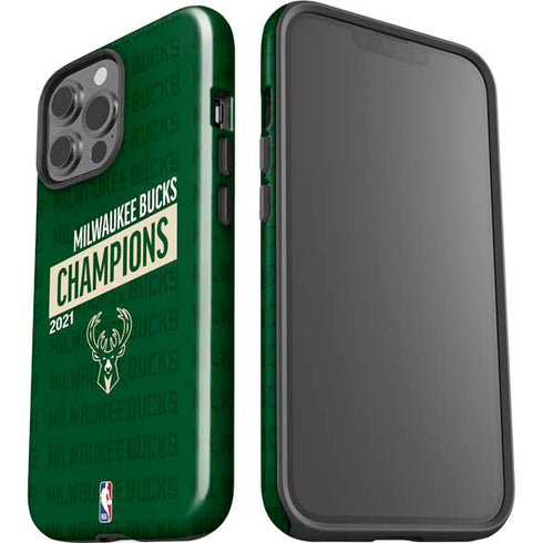 NBA Milwaukee Bucks 2021 Champions iPhone 14 Pro Max Impact Case