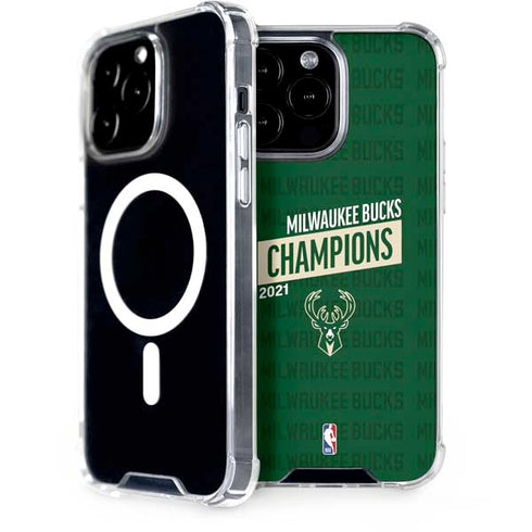 NBA Milwaukee Bucks 2021 Champions iPhone 15 Pro Max MagSafe Case