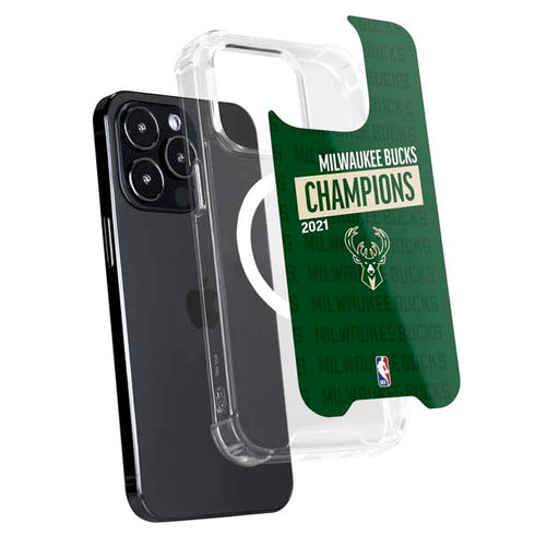 NBA Milwaukee Bucks 2021 Champions iPhone 15 Pro Max MagSafe Case
