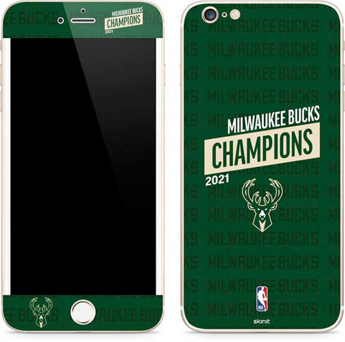 NBA Milwaukee Bucks 2021 Champions iPhone 6/6s Plus Skin