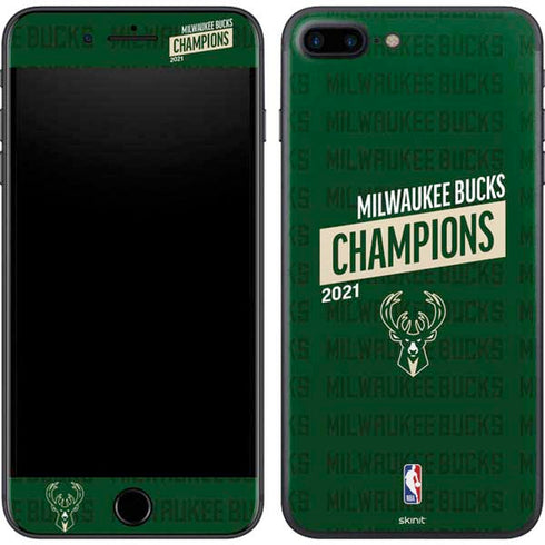 NBA Milwaukee Bucks 2021 Champions iPhone 8 Plus Skin
