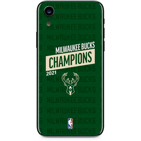 NBA Milwaukee Bucks 2021 Champions iPhone XR Skin