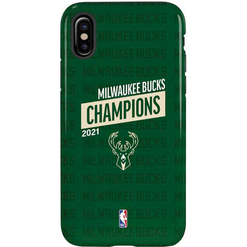 NBA Milwaukee Bucks 2021 Champions iPhone XS Pro Case
