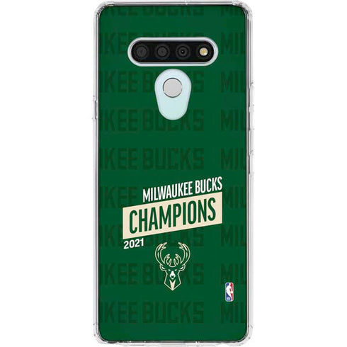 NBA Milwaukee Bucks 2021 Champions LG Stylo 6 Clear Case